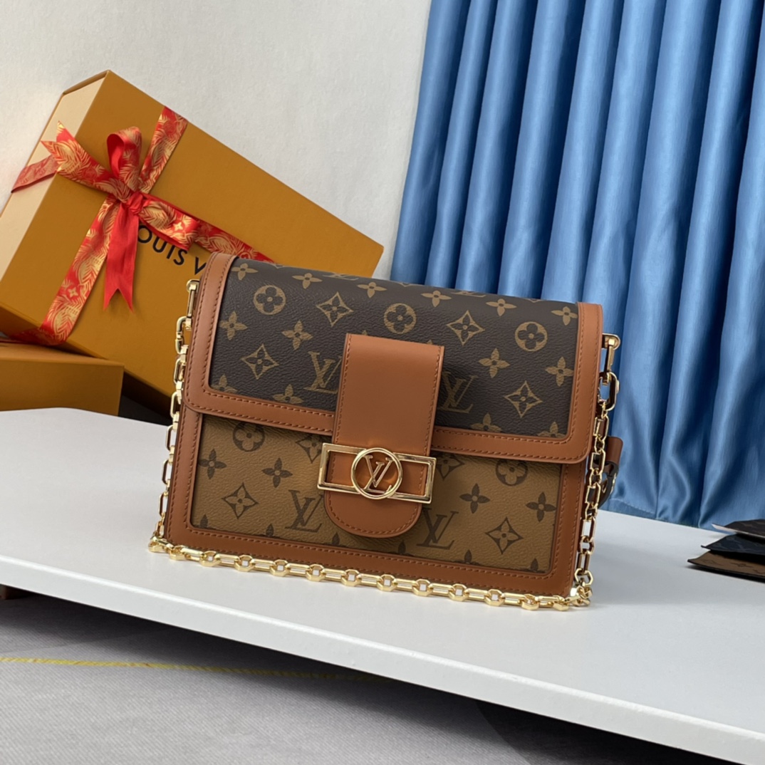 Louis Vuitton LV Monogram & Monogram Reverse Dauphine MM - Bag