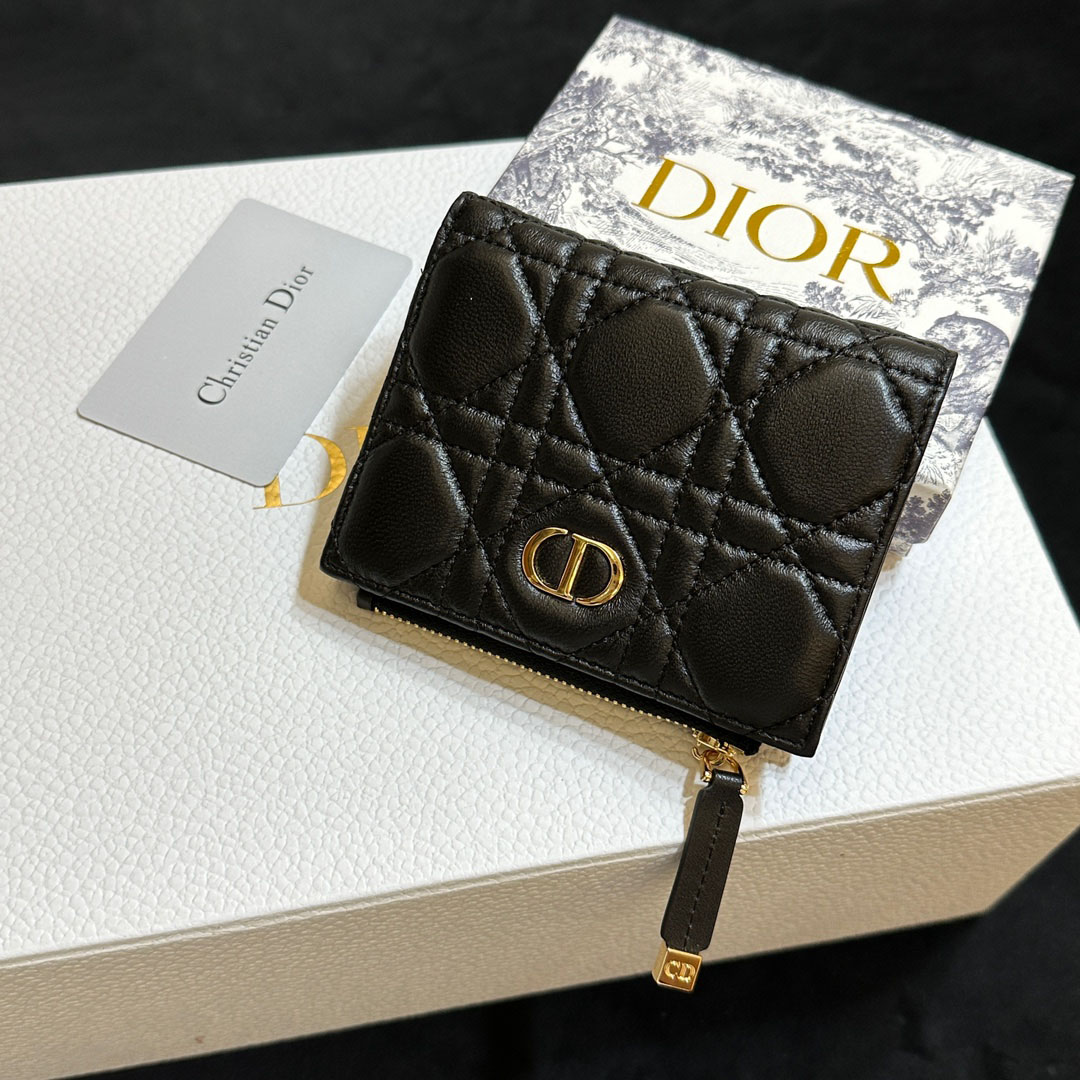 Dior Caro Dahlia Wallet-dark leatherWallet