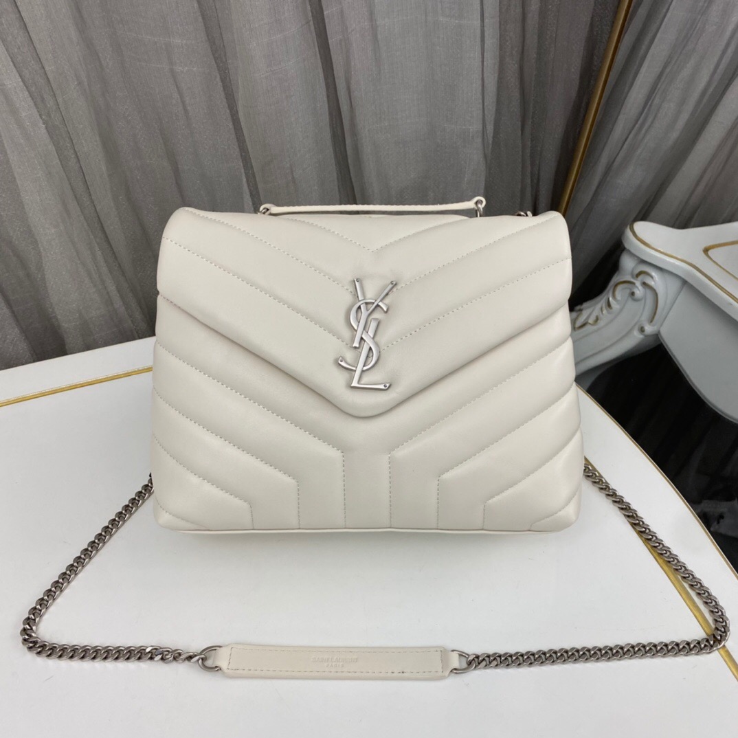SAINT LAURENT Loulou Small Quilted Leather Shoulder Bag