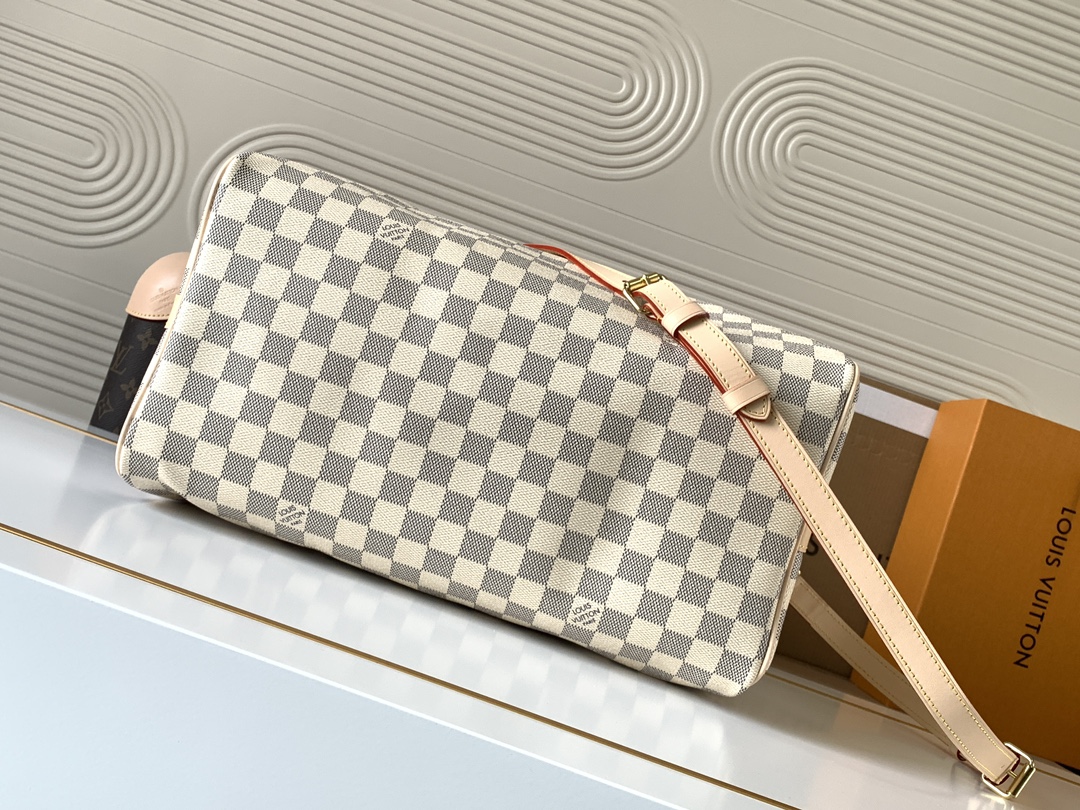 Louis Vuitton Speedy Bandoulière 35 Damier Azur Canvas Women Handbag - Bag