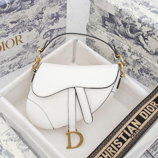 Dior Saddle Latte Grained Calfskin Bags