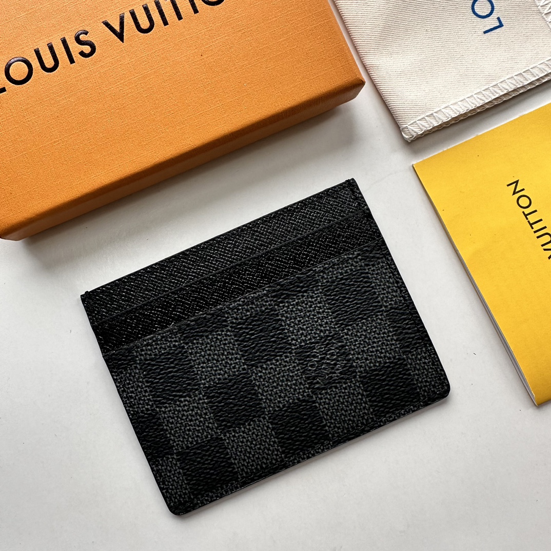Louis Vuitton Neo Porte Cartes Black Wallet ﻿