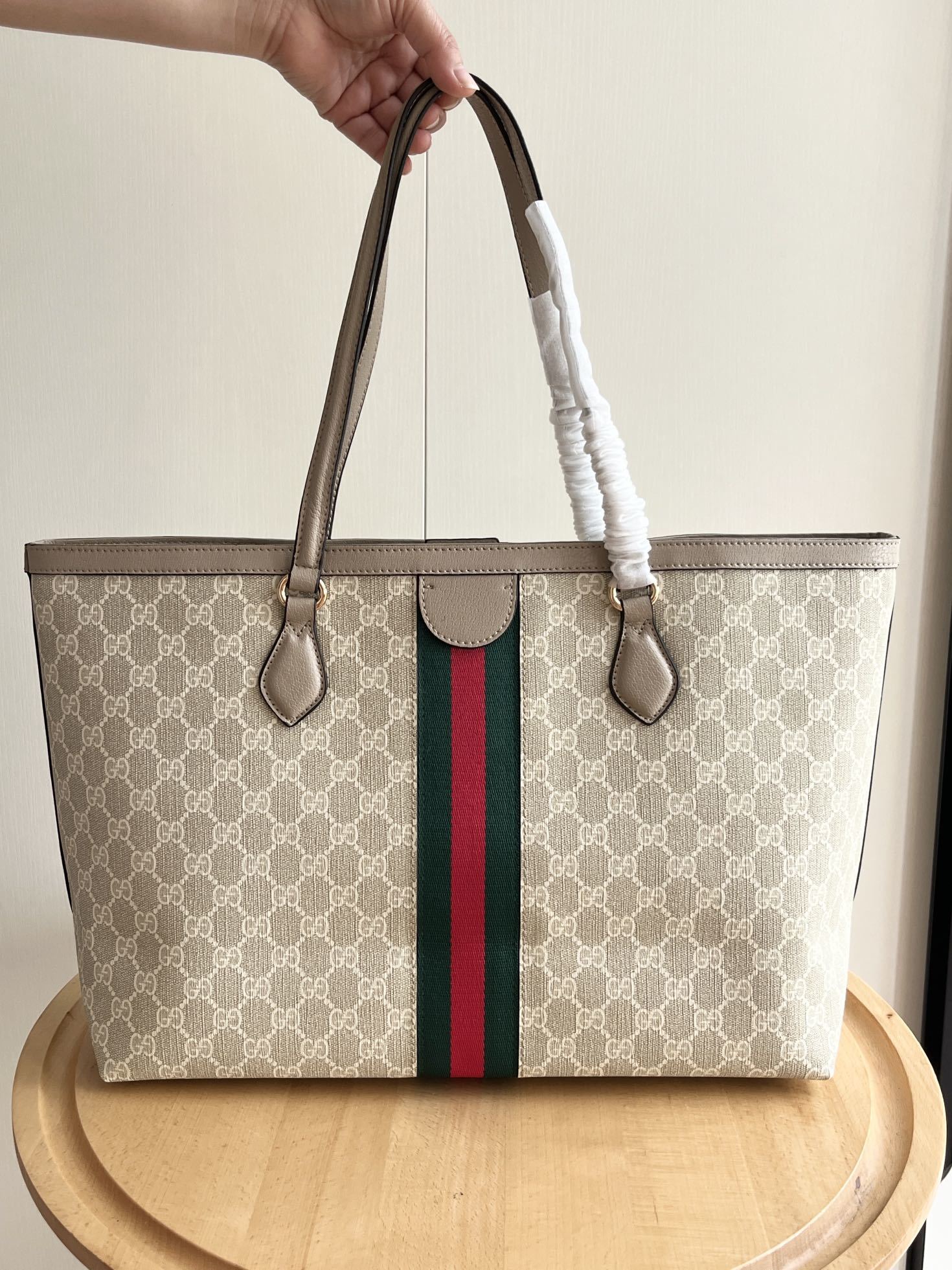 Gucci Ophidia medium tote bag Beige- Bag