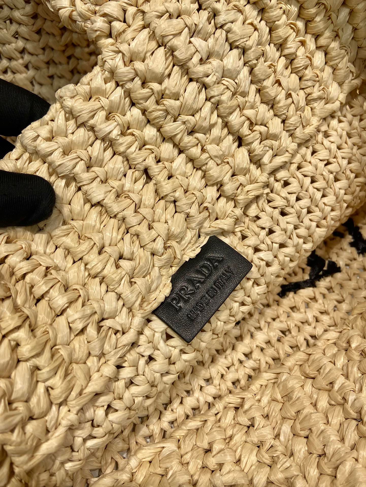Prada Crochet tote bag Raffia bag