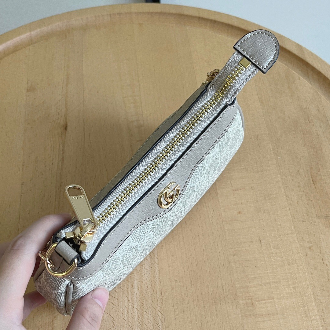 Gucci Ophidia Collection Handbag - Beige And White Bag
