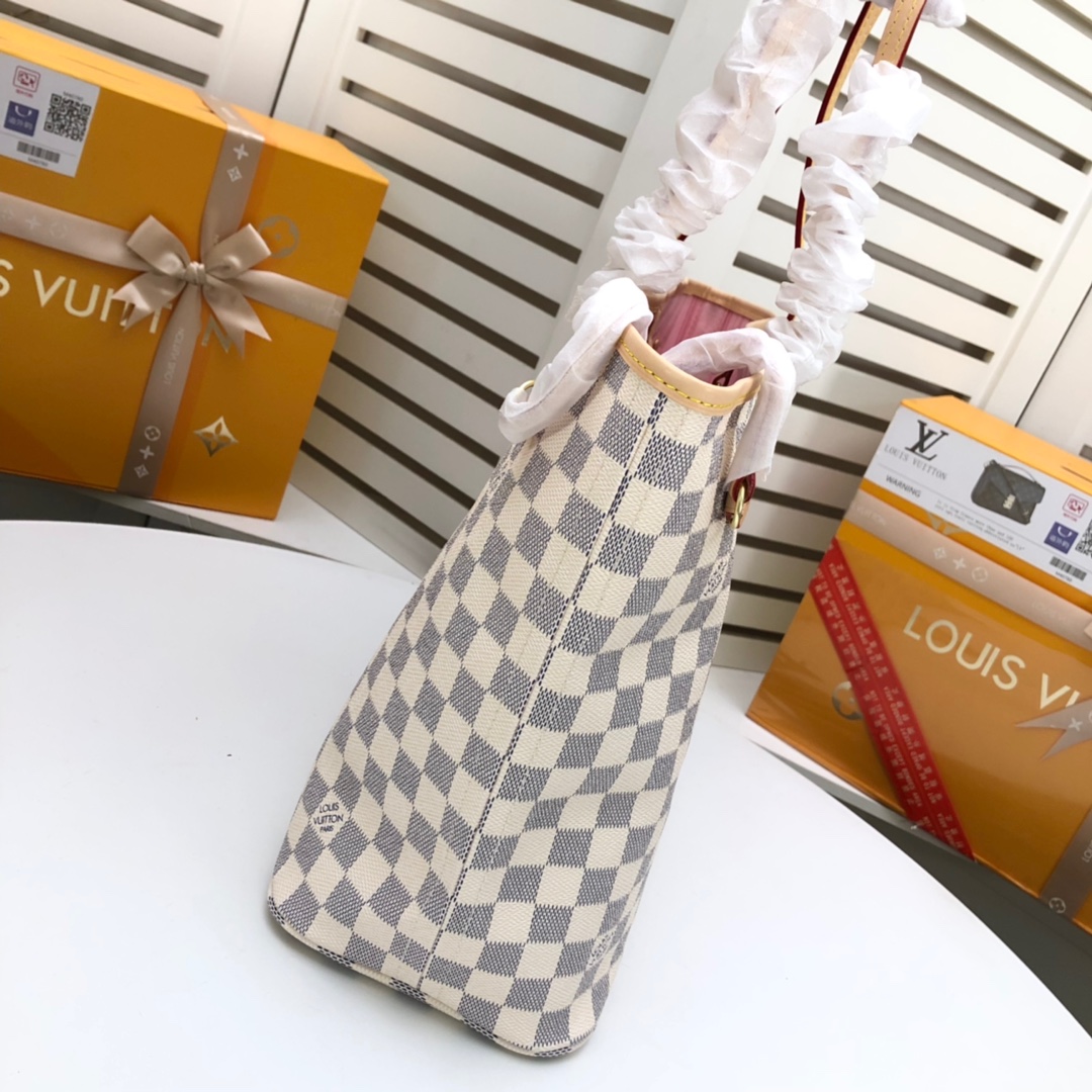 LOUIS VUITTON LV Damier Azur Canvas Neverfull GM - Bag
