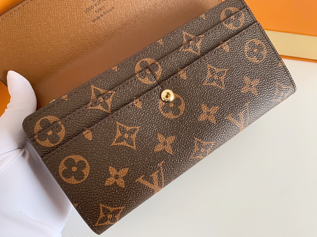 Louis Vuitton LV Monogram Portefeuille Sarah Long Wallet