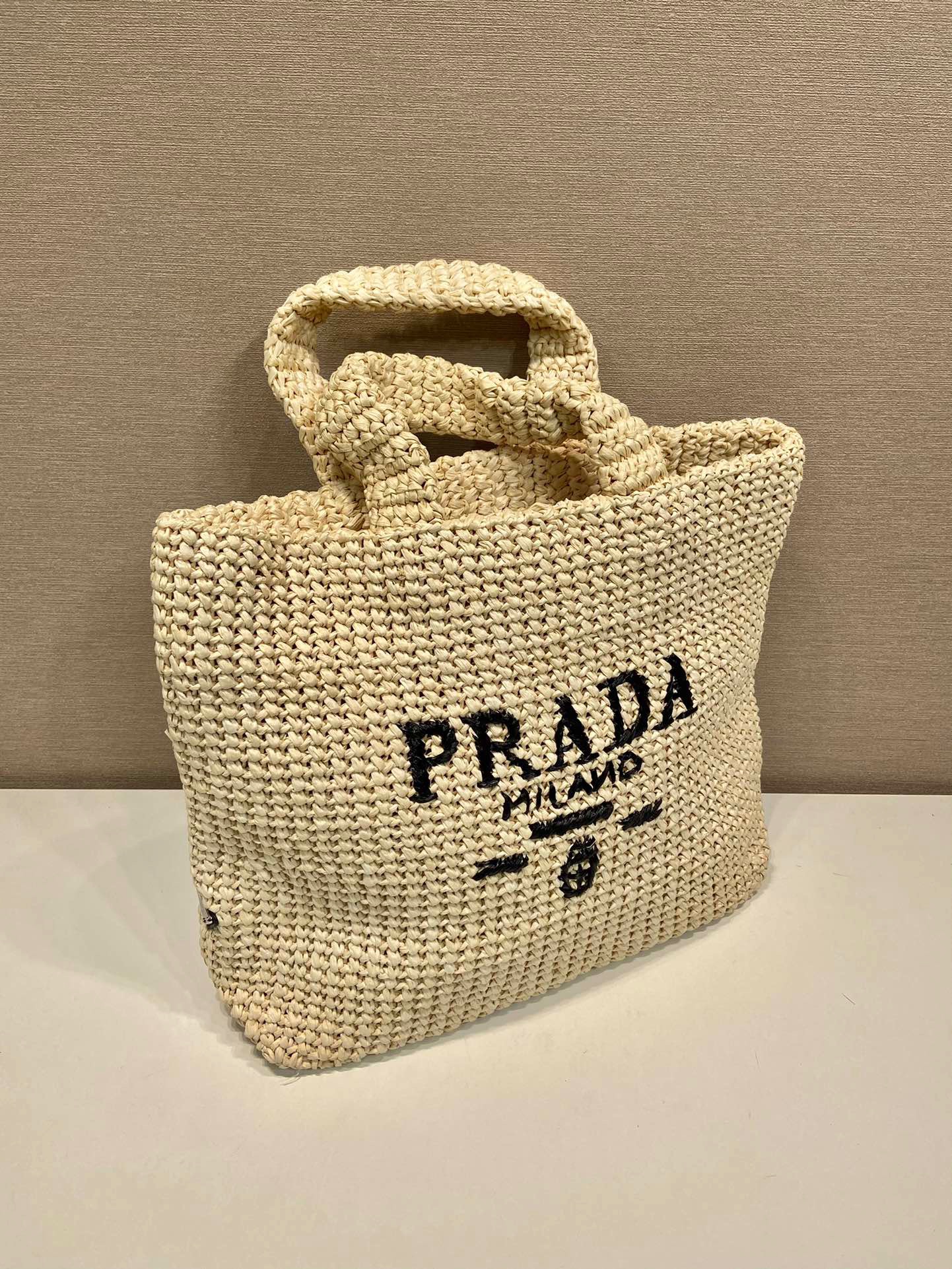 Prada Crochet tote bag Raffia bag