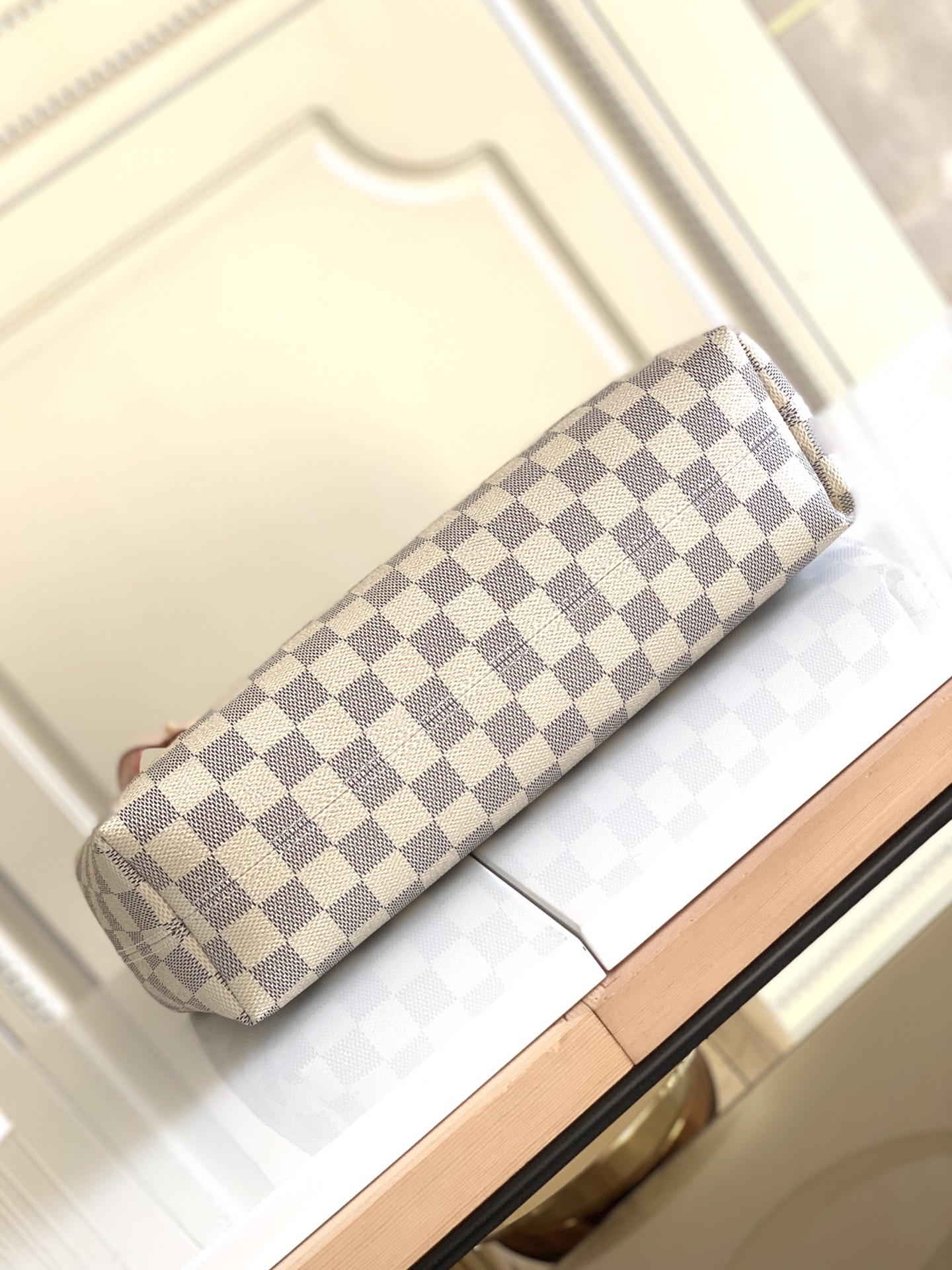 Louis Vuitton Graceful PM Damier Azur Canvas Shoulder Bag