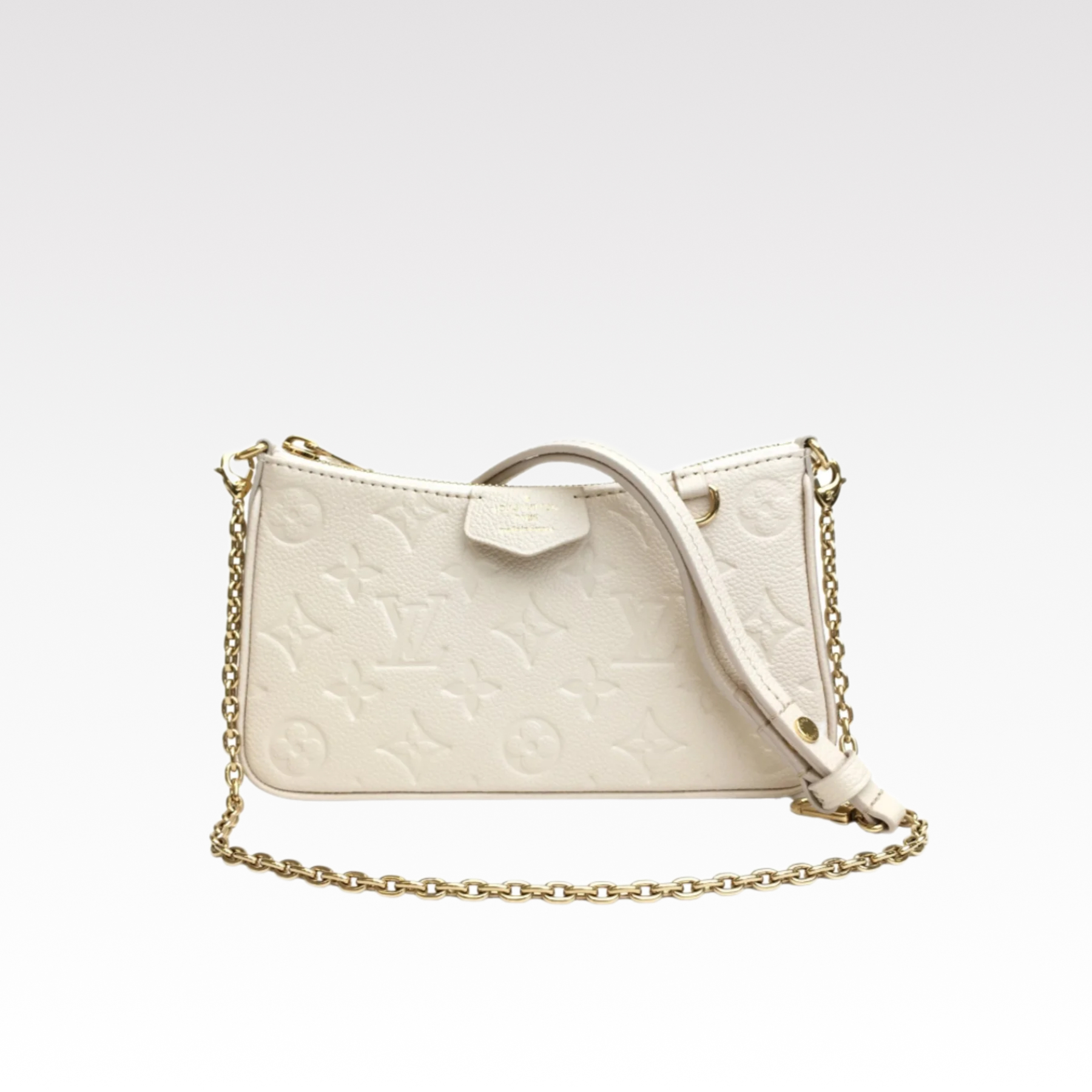 Louis Vuitton Easy Pouch On Strap Handbag White -Bag