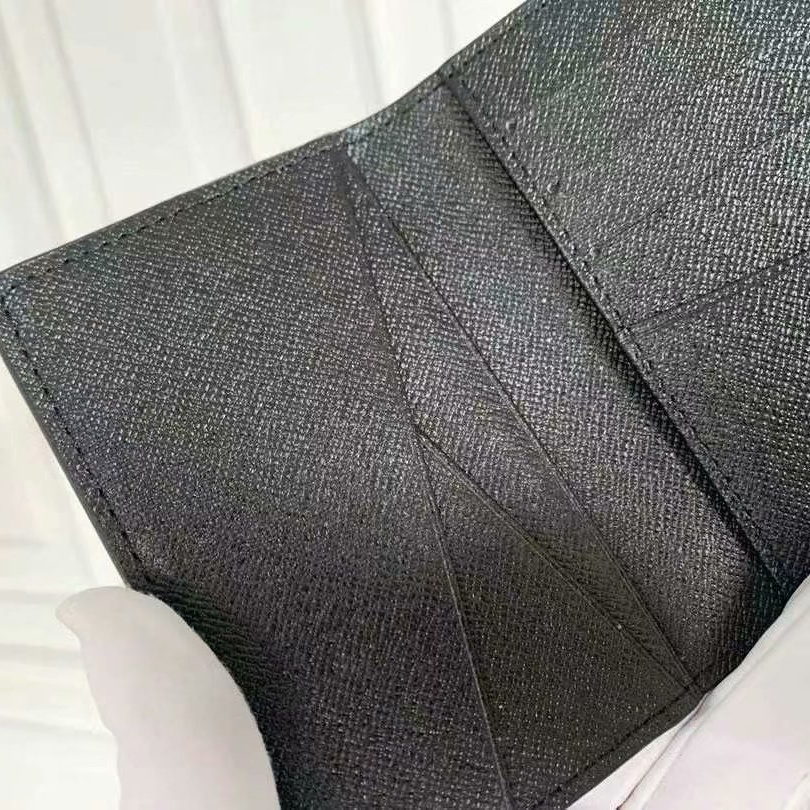 Louis Vuitton Pocket Organizer Black Wallet