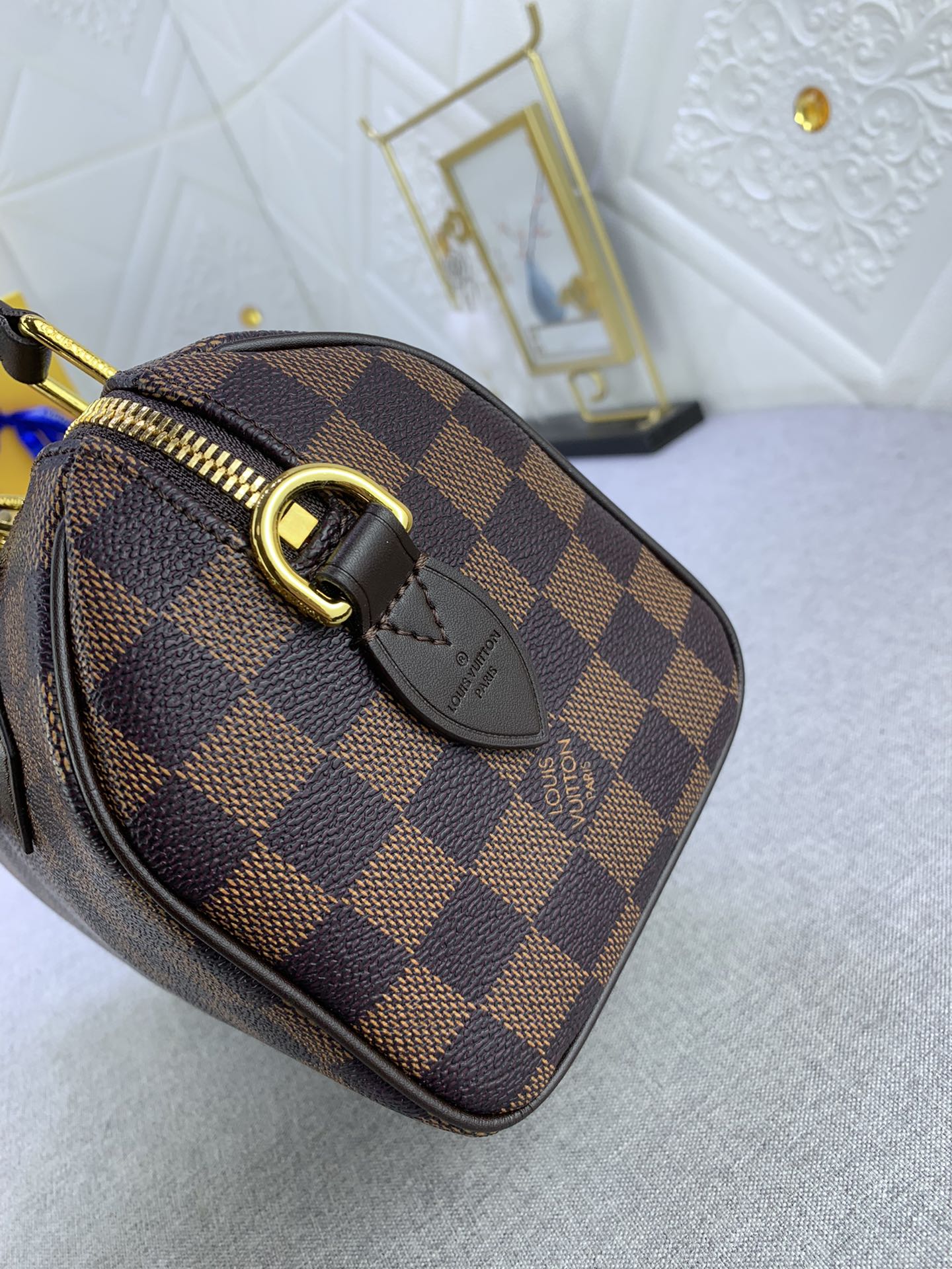 Louis Vuitton Speedy Bandoulière 20 Damier Ebene Women Handbag - Bag