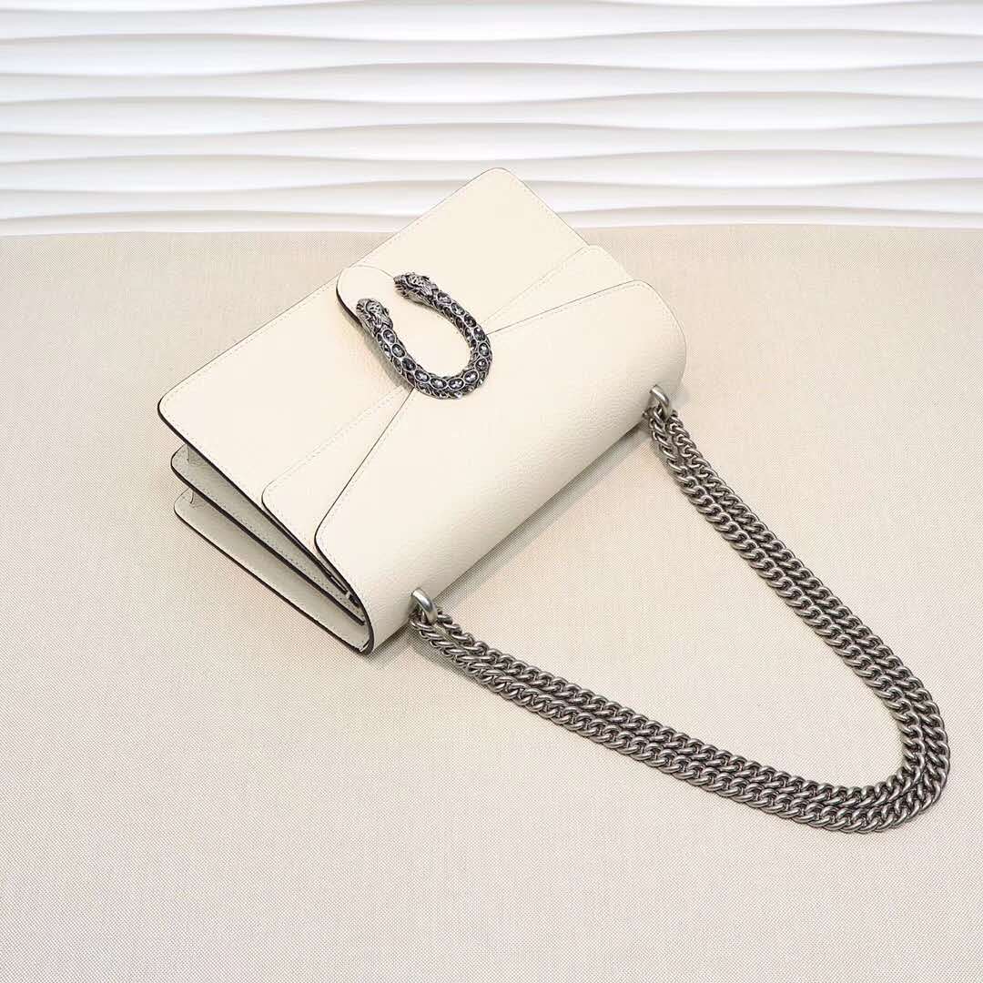 Gucci DIONYSUS White Leather Small Shoulder Bag