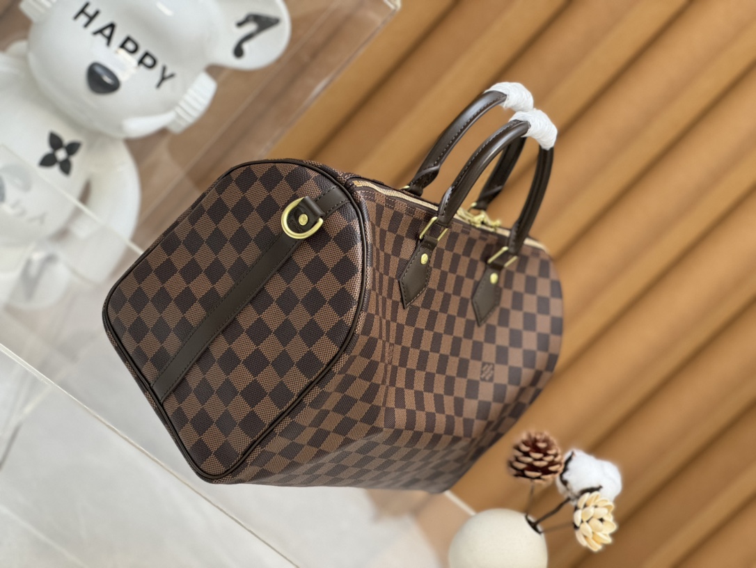 Louis Vuitton Speedy Bandoulière 35 Damier Ebene Women Handbag - Bag