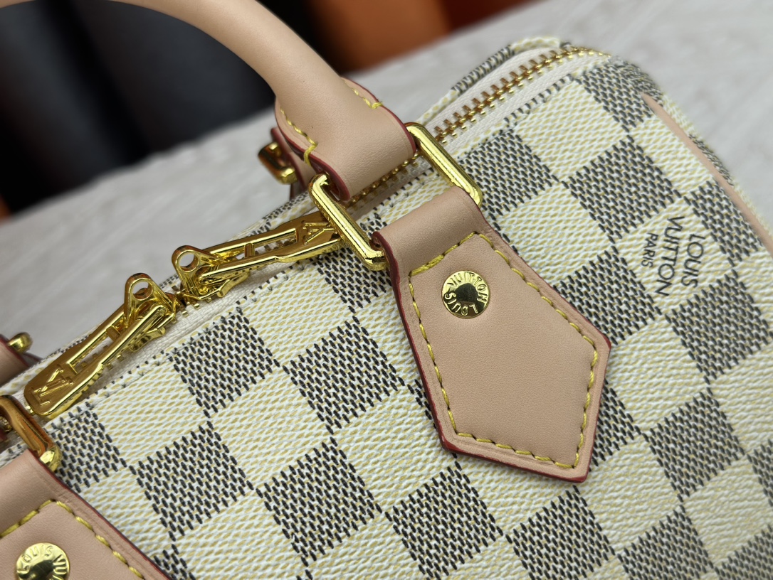 Louis Vuitton Speedy Bandoulière Damier Azur Canvas Women Handbag - Bag
