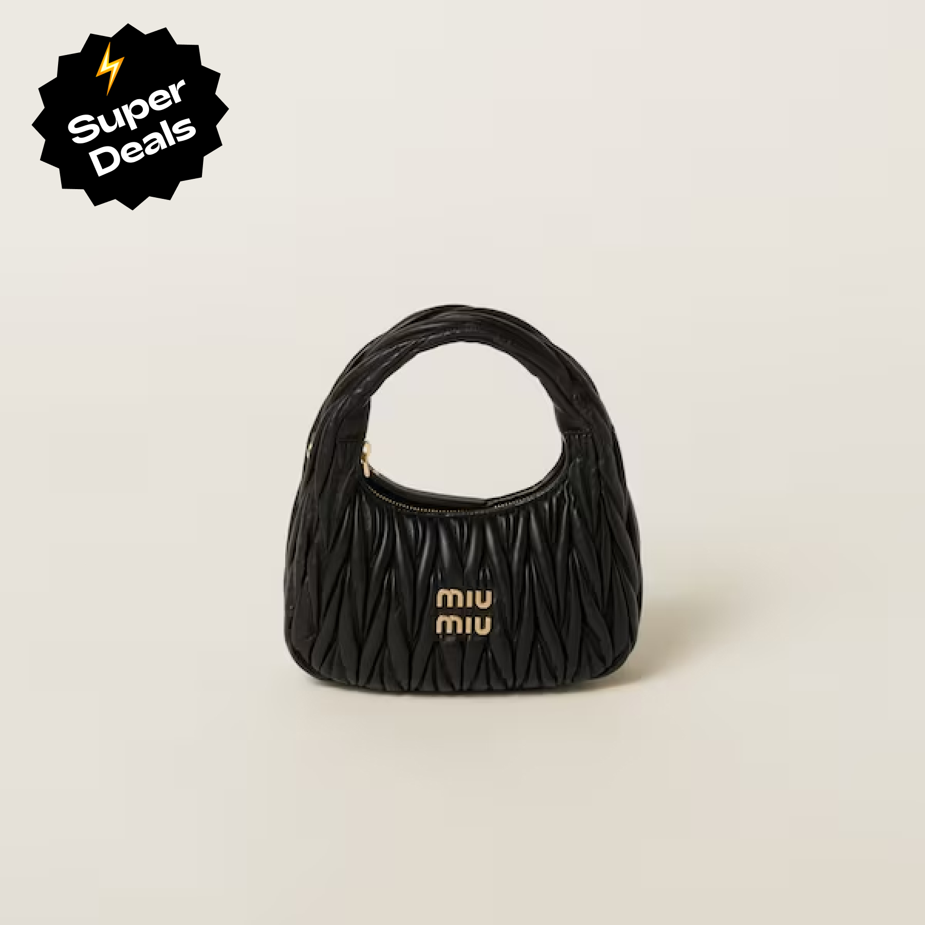 Miu Miu Wander matelassé nappa leather hobo bag handbag - Bag
