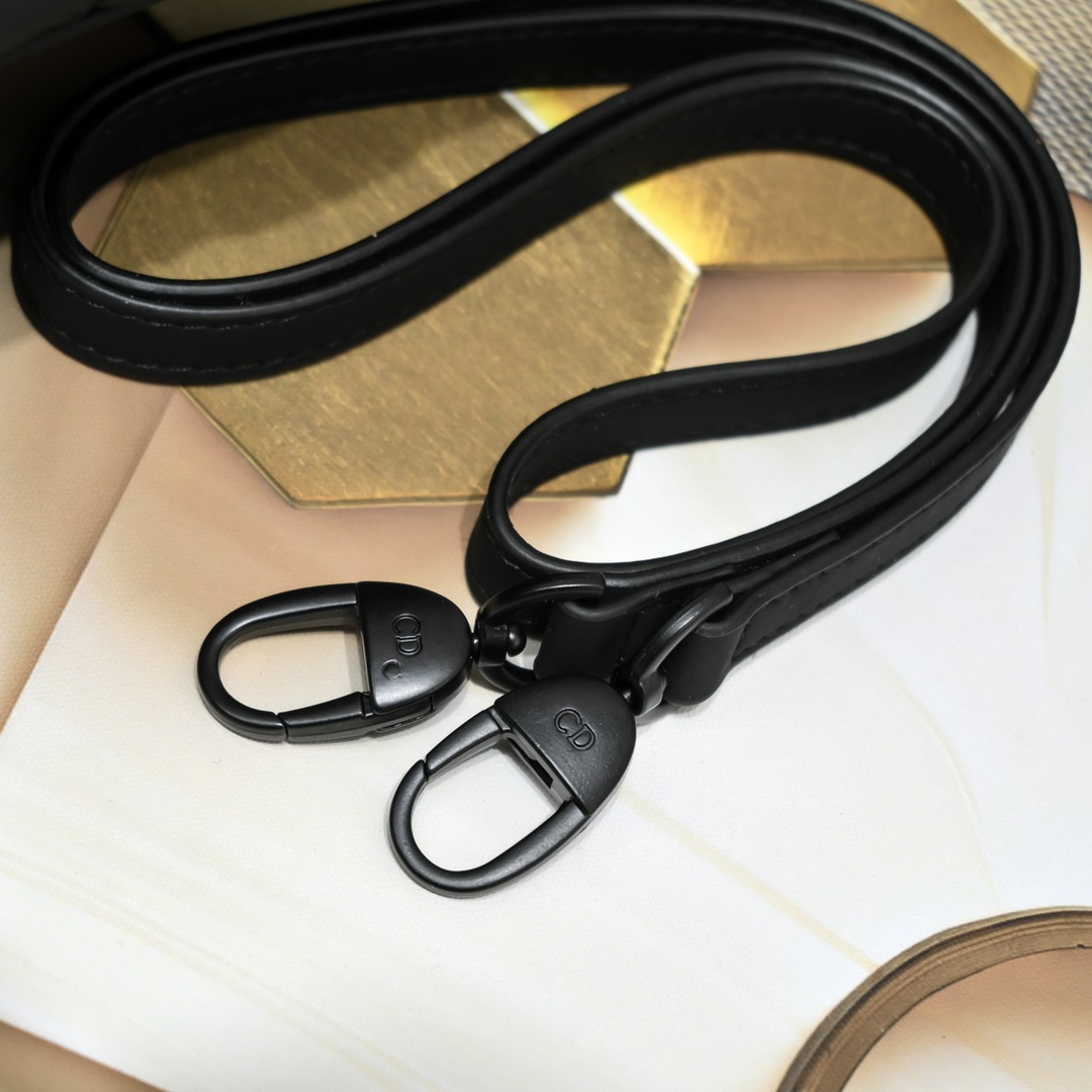 Dior Mini Lady Dior Bag Black Ultramatte Calfskin - Bag