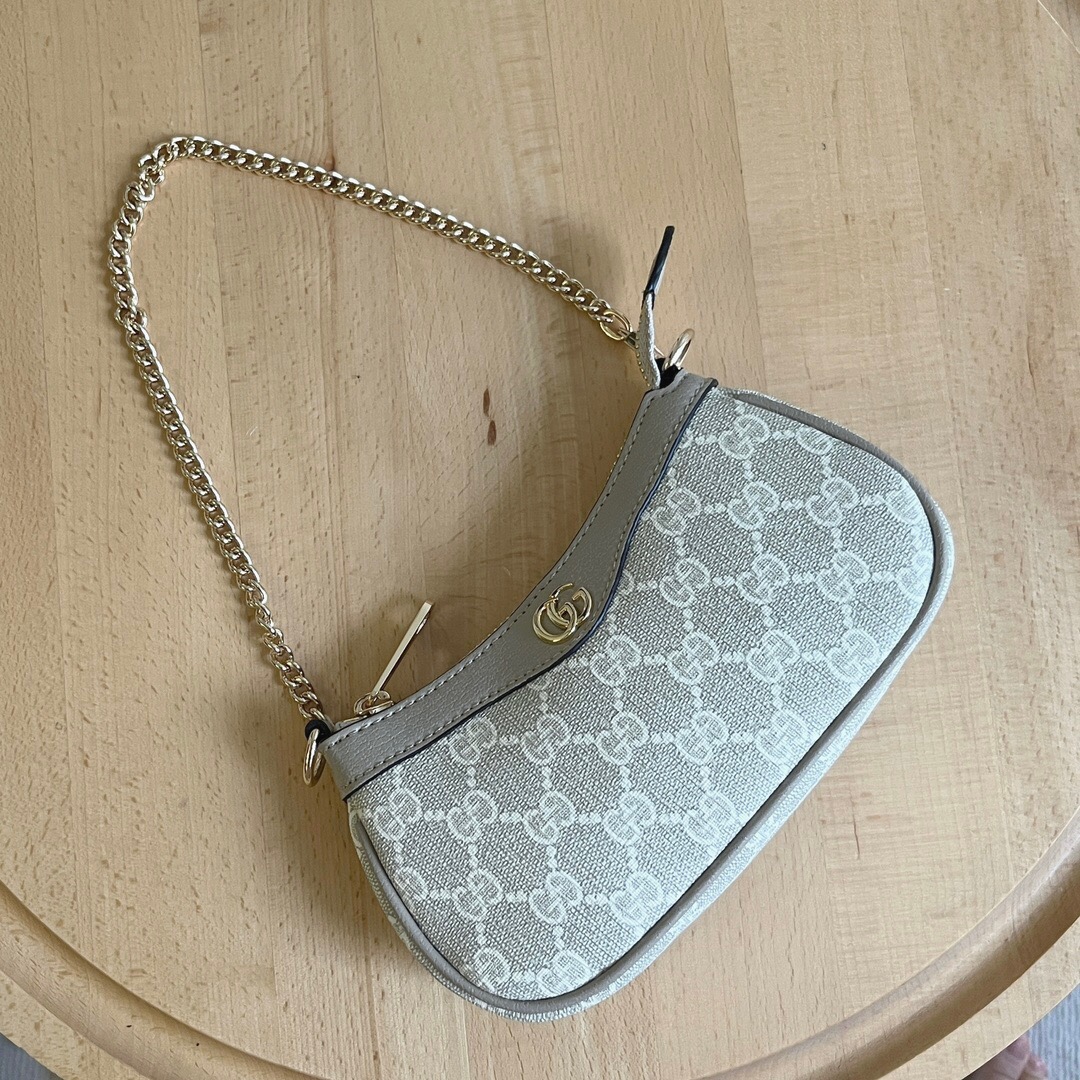 Gucci Ophidia Collection Handbag - Beige And White Bag