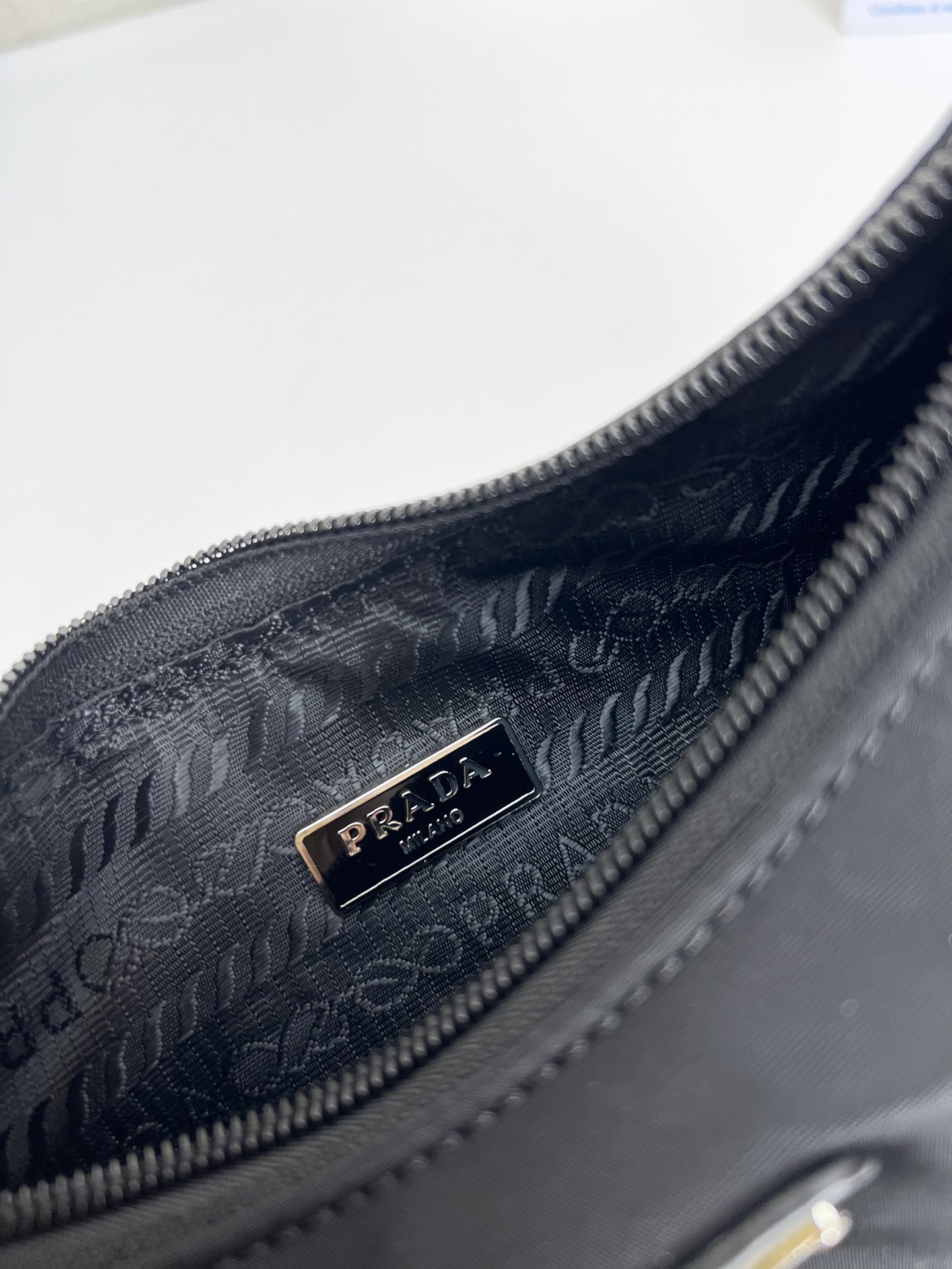 Prada Hobo Medieval Moon Bag - Black Bag
