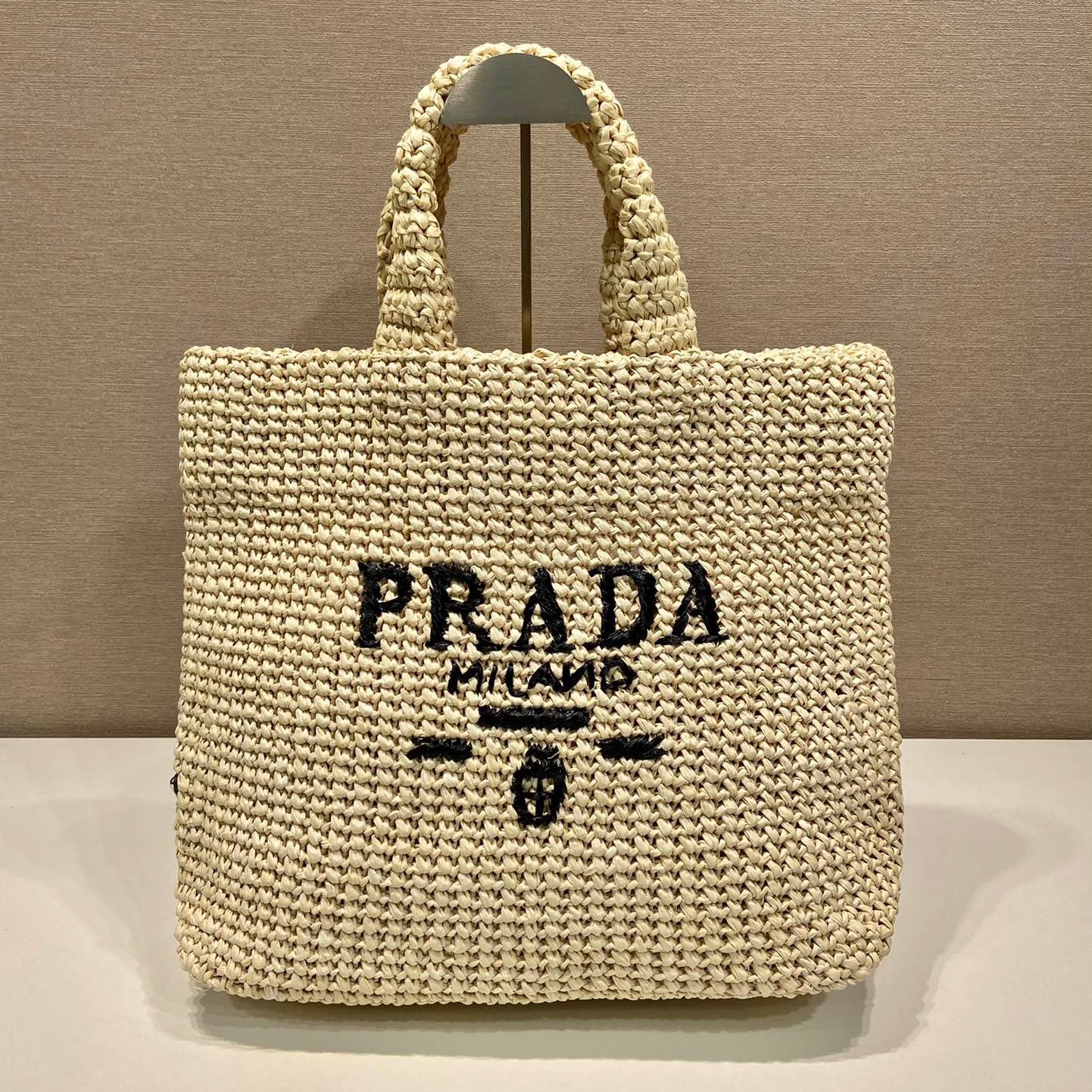 Prada Crochet tote bag Raffia bag
