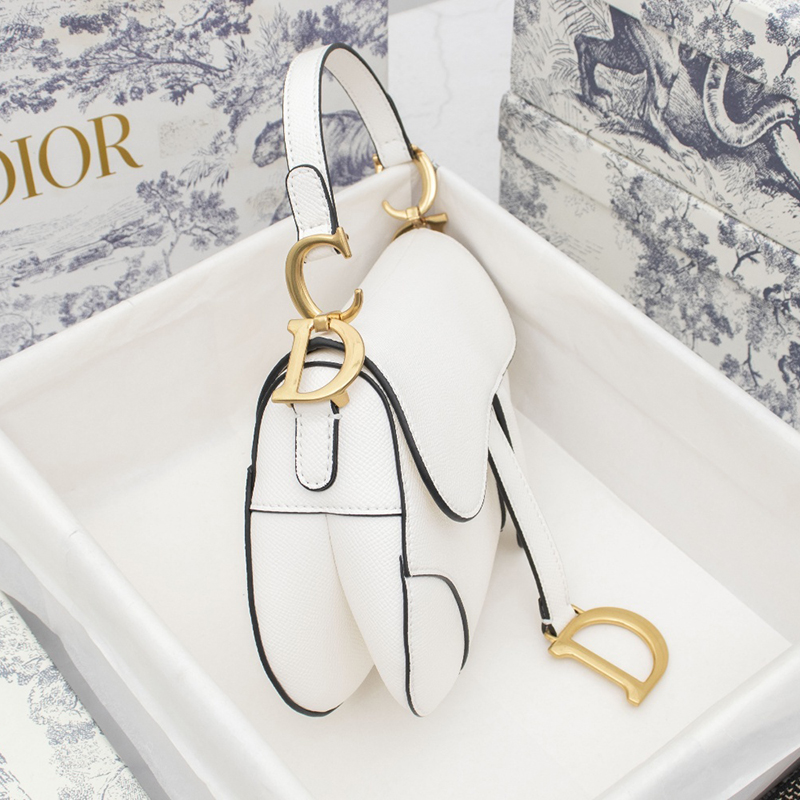 Dior Saddle Latte Grained Calfskin Bags